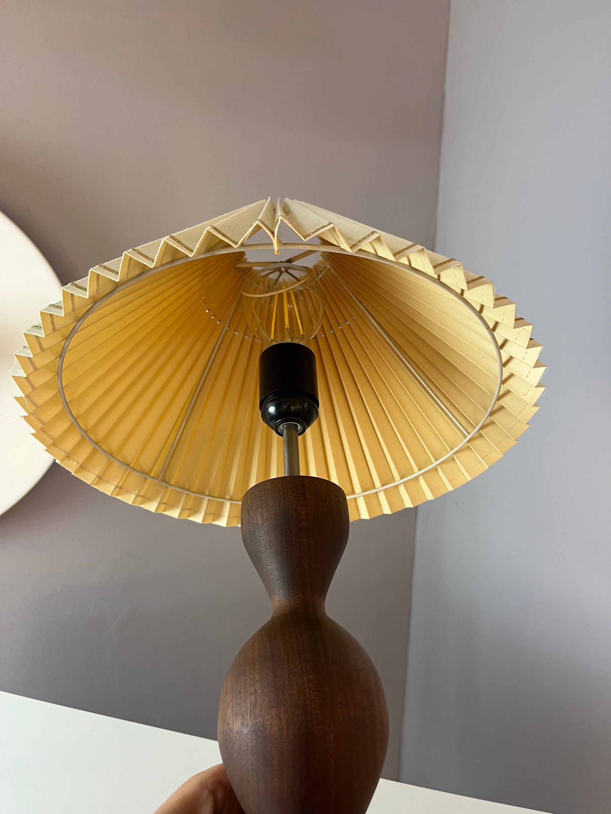 Tischlampe Teak aus Dänemark