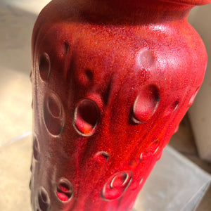 Bodenvase 288-40 rot von Scheurich West Germany