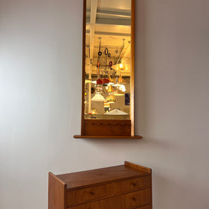 Set: Kommode mit Spiegel Teak