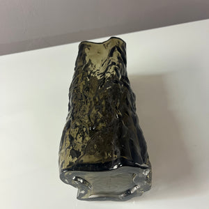 Bark Vase grau Glas von Margit Brandt