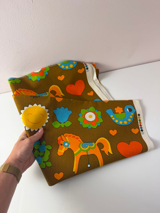 Stoff mit Kindermotiv 125 x 125 cm von dekoplus