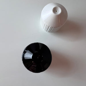 Salz- und Pfefferset schwarz weiß von Tapio Wirkkala für Rosenthal Studio Line
