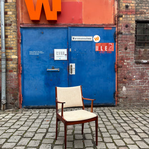 Armlehnstuhl Palisander mit Wollbezug von Johannes Andersen für Uldum Møbelfabrik