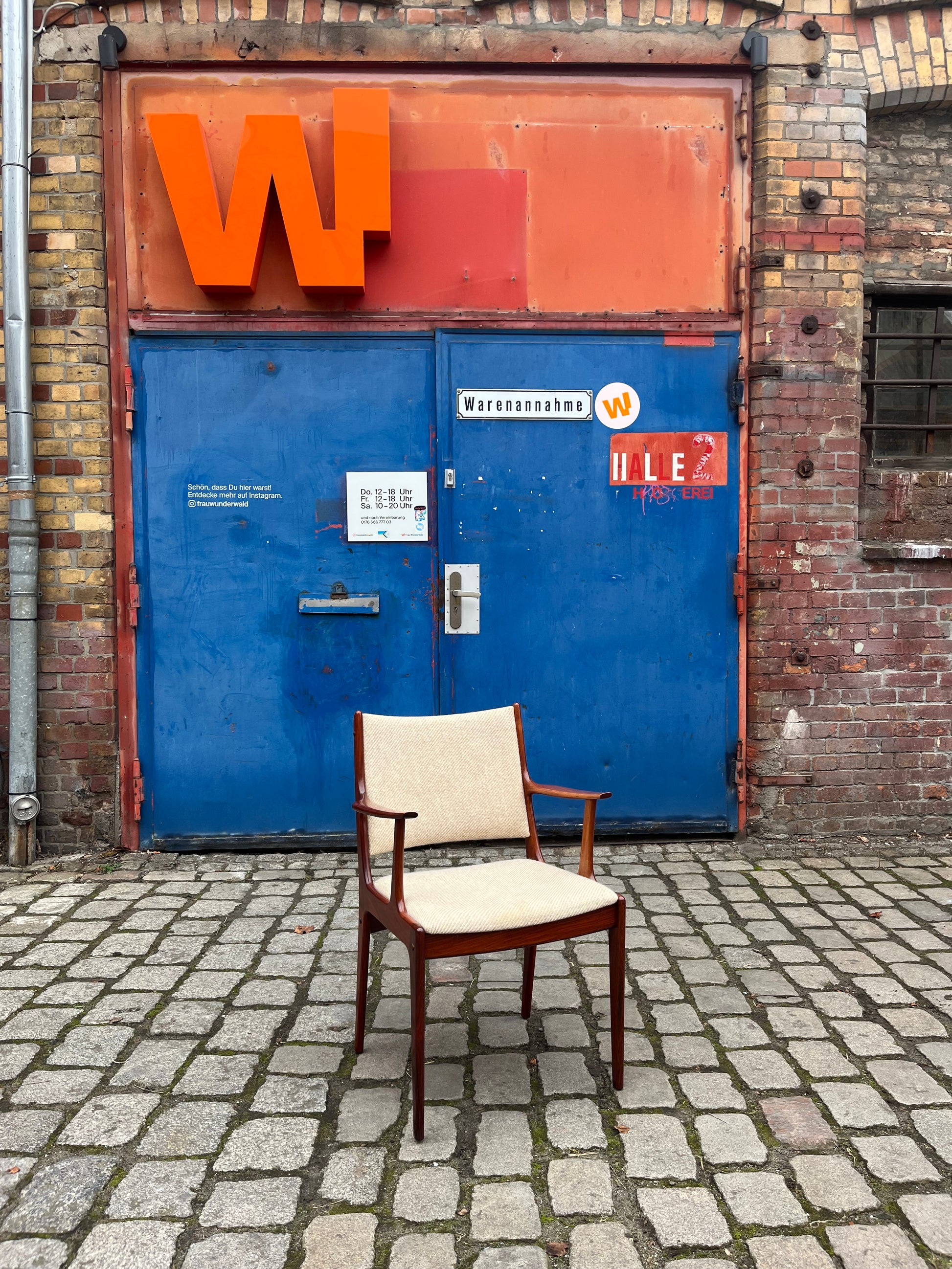 Armlehnstuhl Palisander mit Wollbezug von Johannes Andersen für Uldum Møbelfabrik