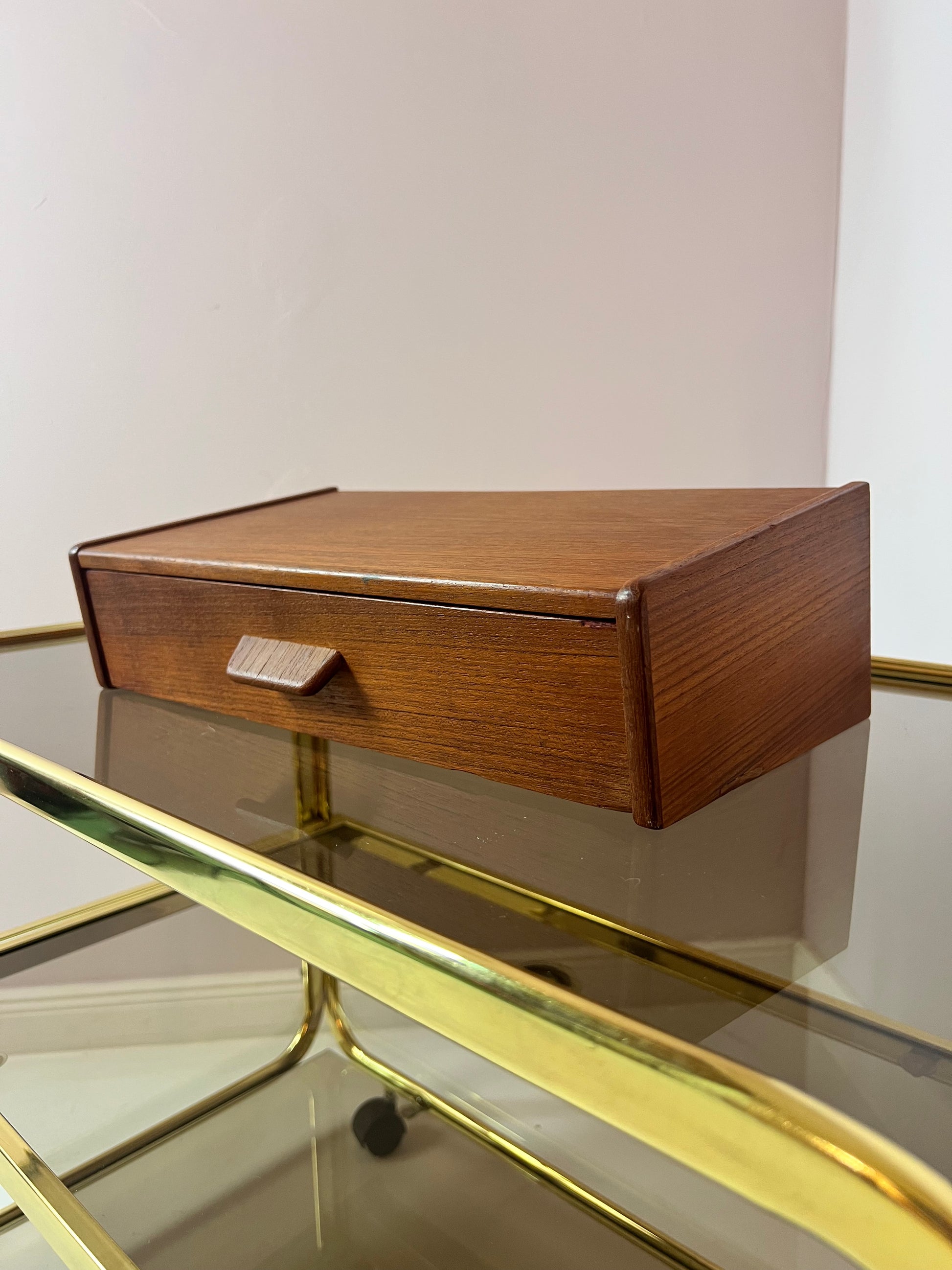 Wandregal Schublade Teak
