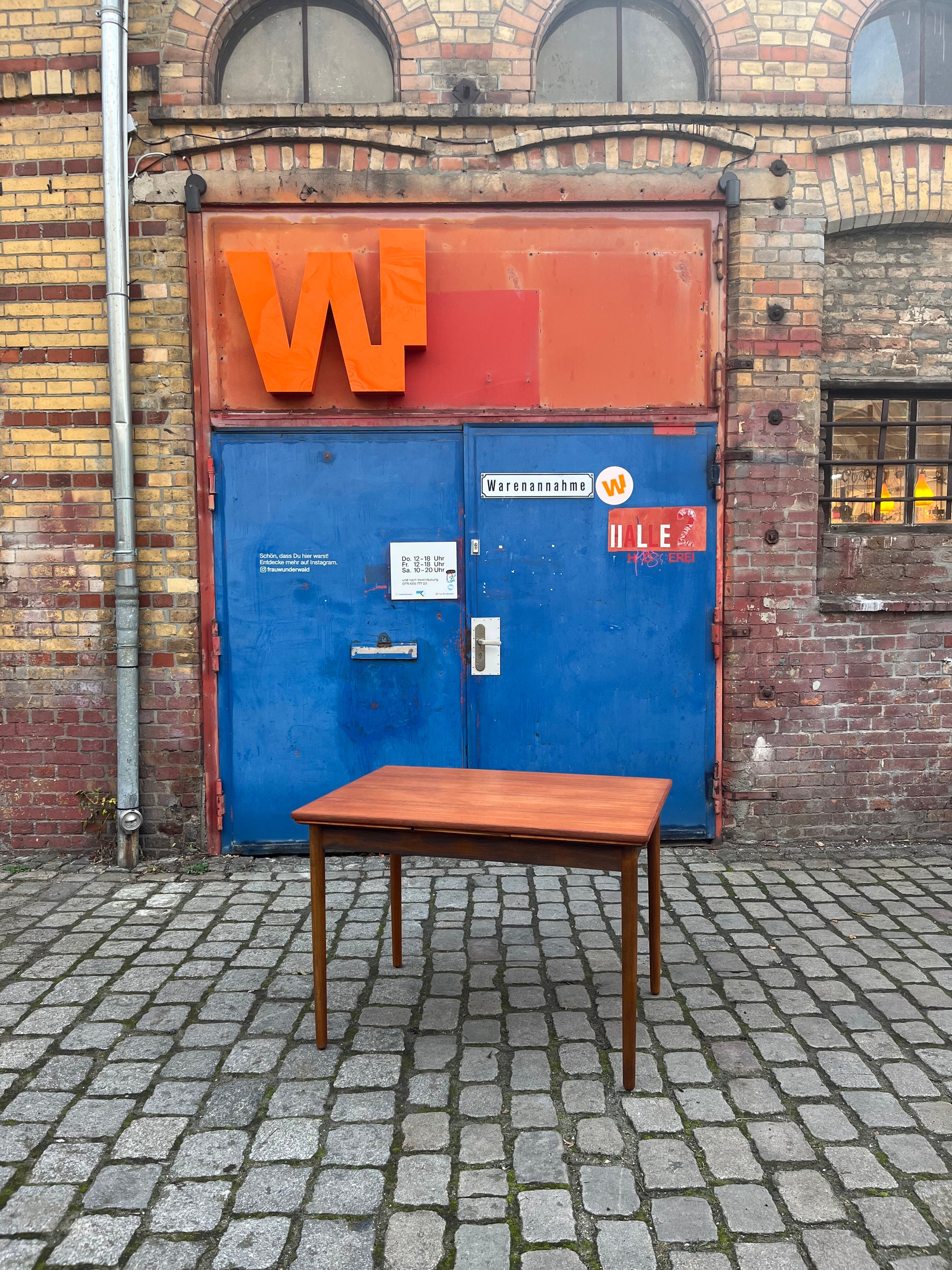 Esstisch Teak & Eiche ausziehbar aus Dänemark