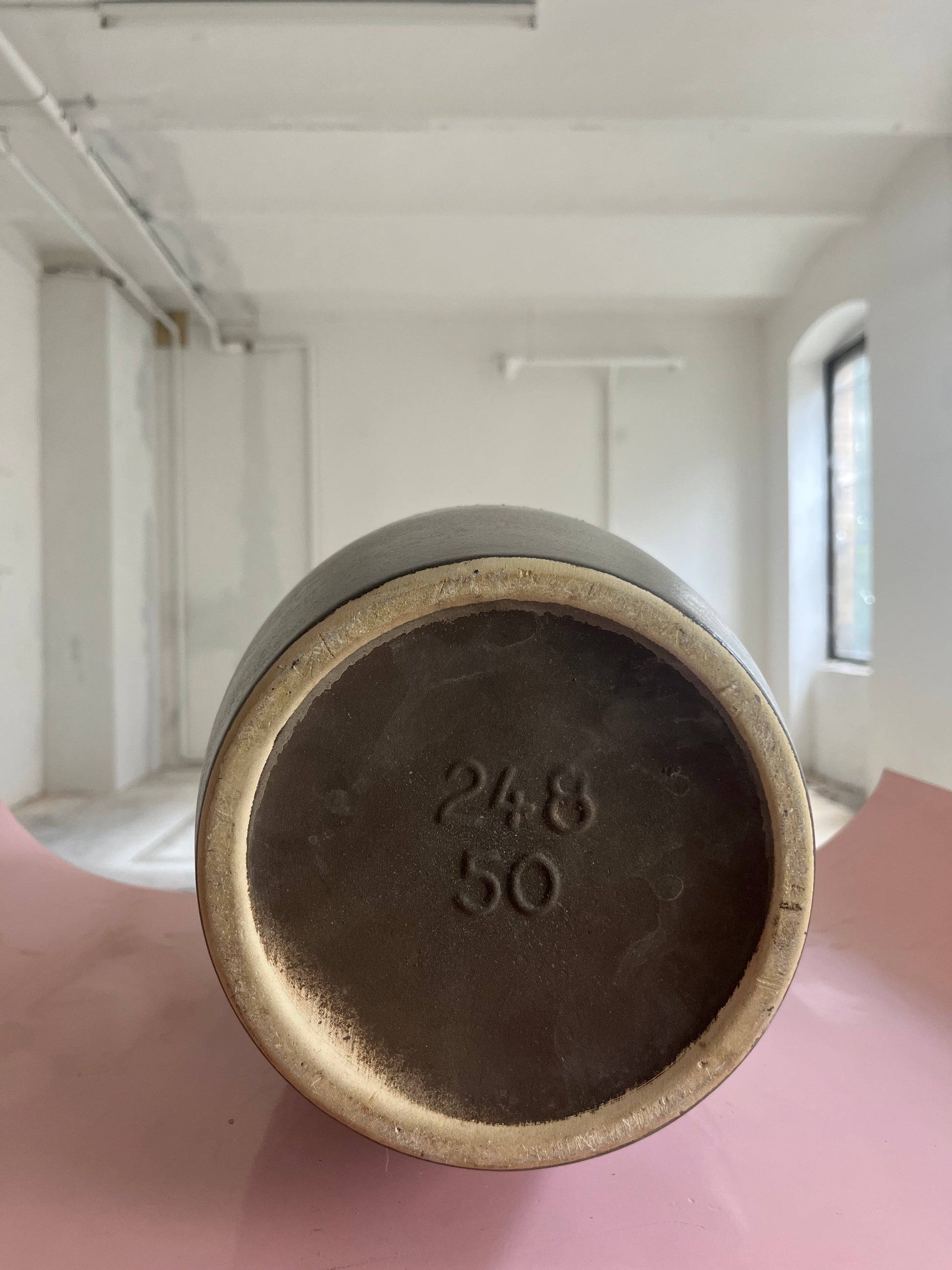 Bodenvase 248-50 petrol grau von Scheurich West Germany