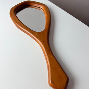 Handspiegel Buche 70er