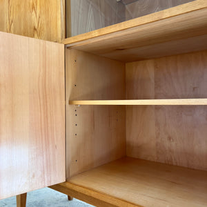 Highboard / Wohnzimmerschrank Typ 602/G Esche von Hellerau aus 1959