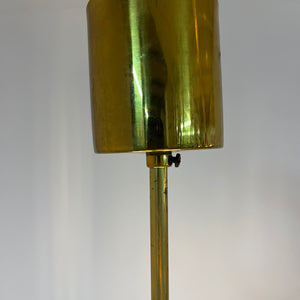Kleiner Lilien Kronleuchter Glas Messing aus Deutschland
