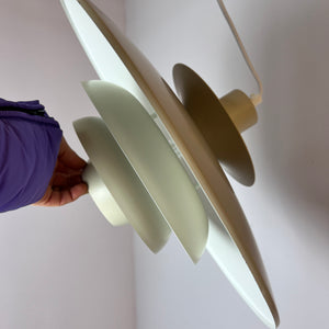 Lamellenlampe 'Alexia'  beige/weiß von JEKA