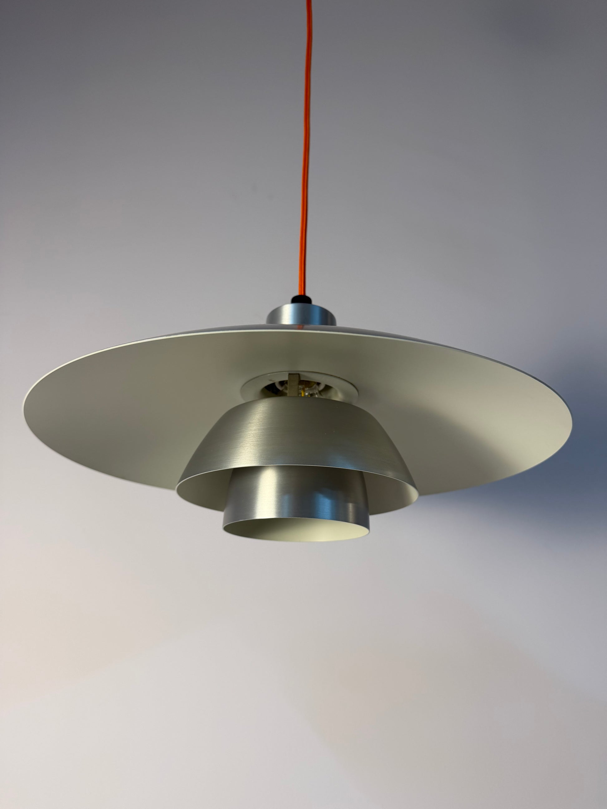 Lamellenlampe PH4/3 silber gebürstet von Poul Henningsen für Louis Poulsen