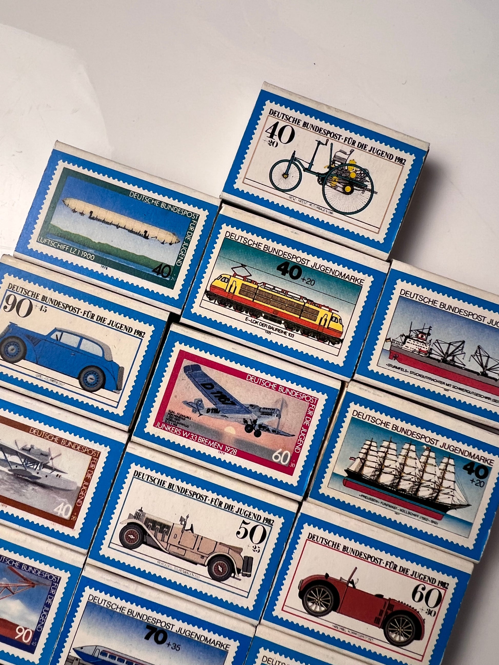 Set: Vintage Streichhölzer Deutsche Bundespost