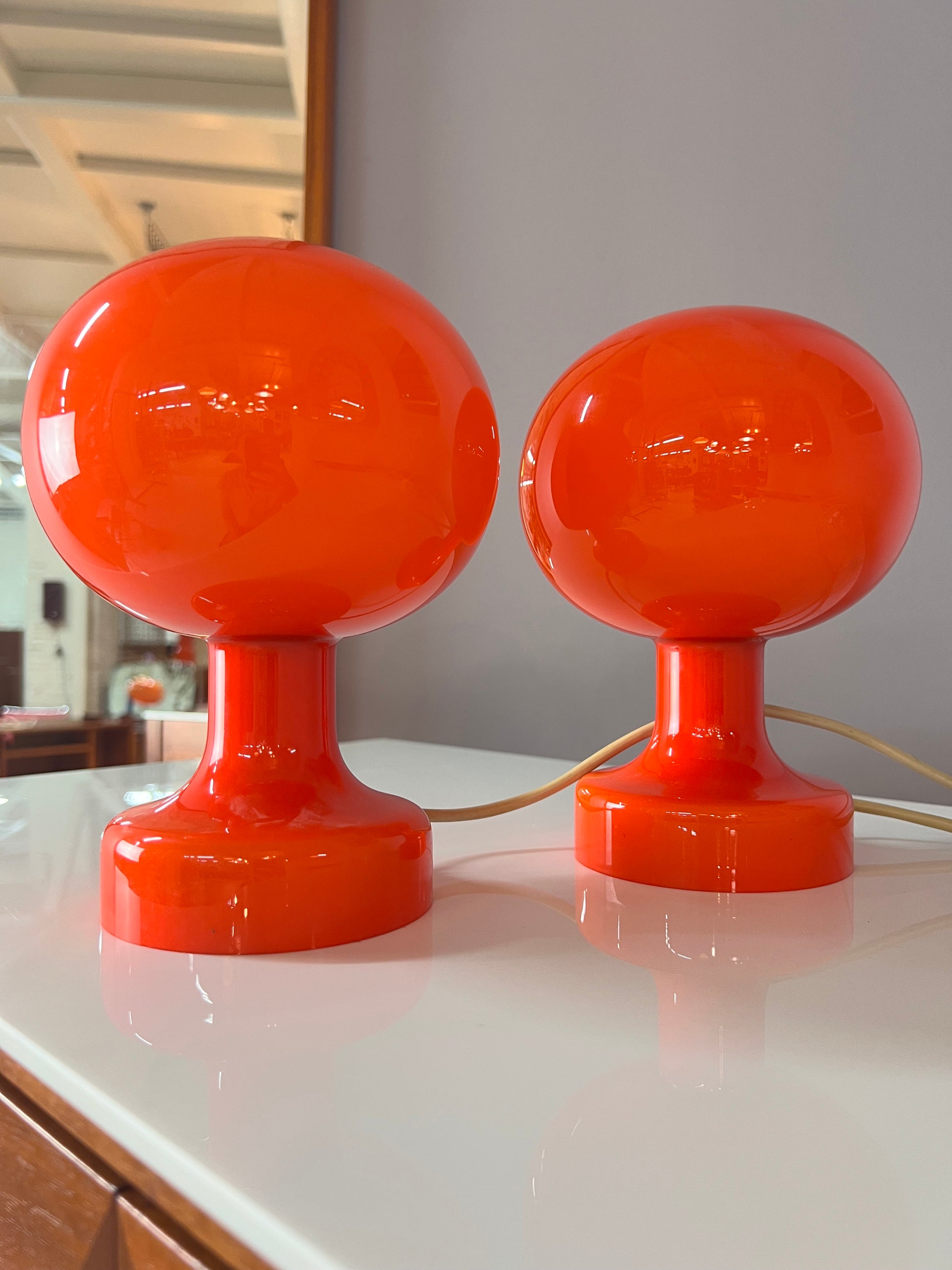 Tischlampe / Wandlampe Astronaut orange von Michael Bang für Holmegaard