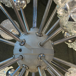 Sputnik Kronleuchter von Elektrofém ISZ