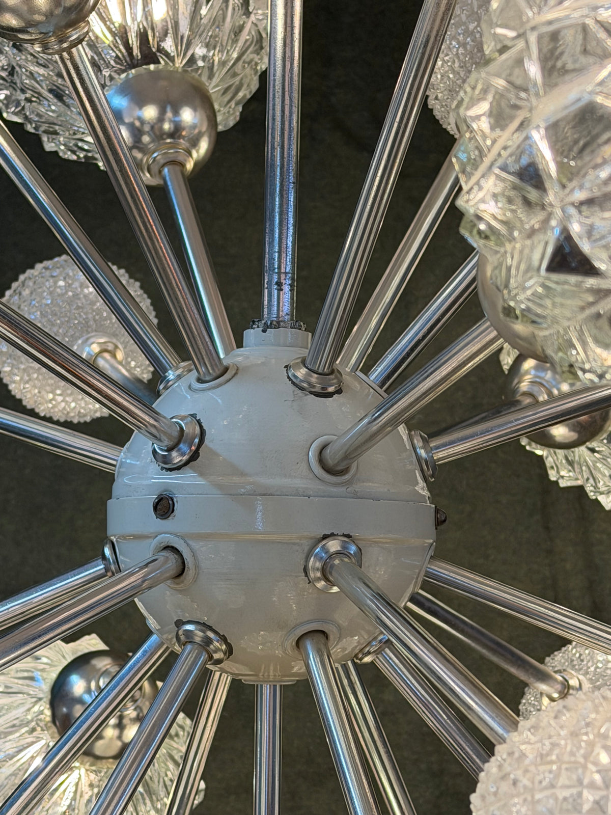 Sputnik Kronleuchter von Elektrofém ISZ