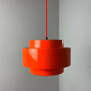 Lamellenlampe Juno rot von Jo Hammerborg für Fog & Mørup