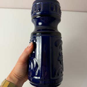 Vase 122-24 blau von VEB Gräfenroda