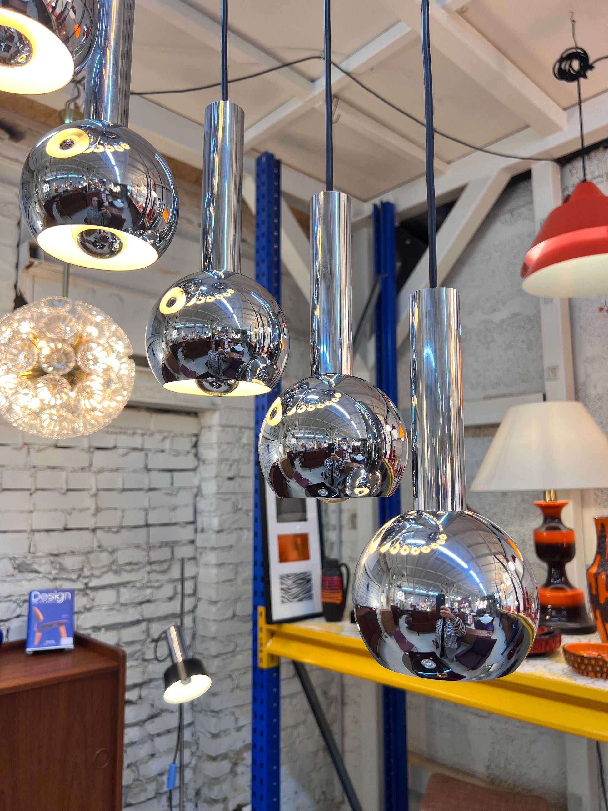 Kaskadenlampe 10-flammig Chrom von STAFF