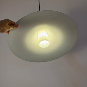 Lamellenlampe silber aus Dänemark