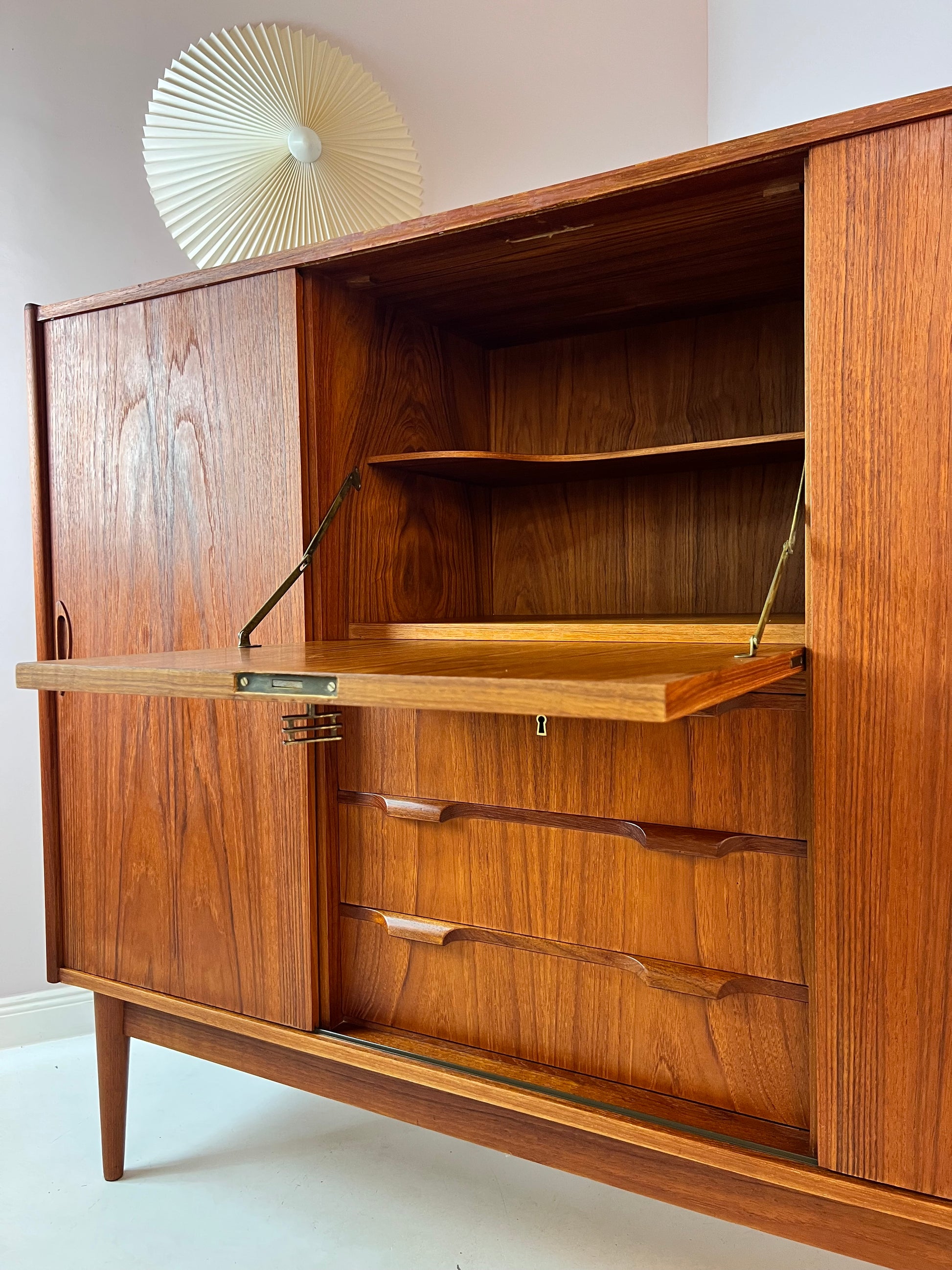 Highboard Teak von Tibergaard aus Dänemark