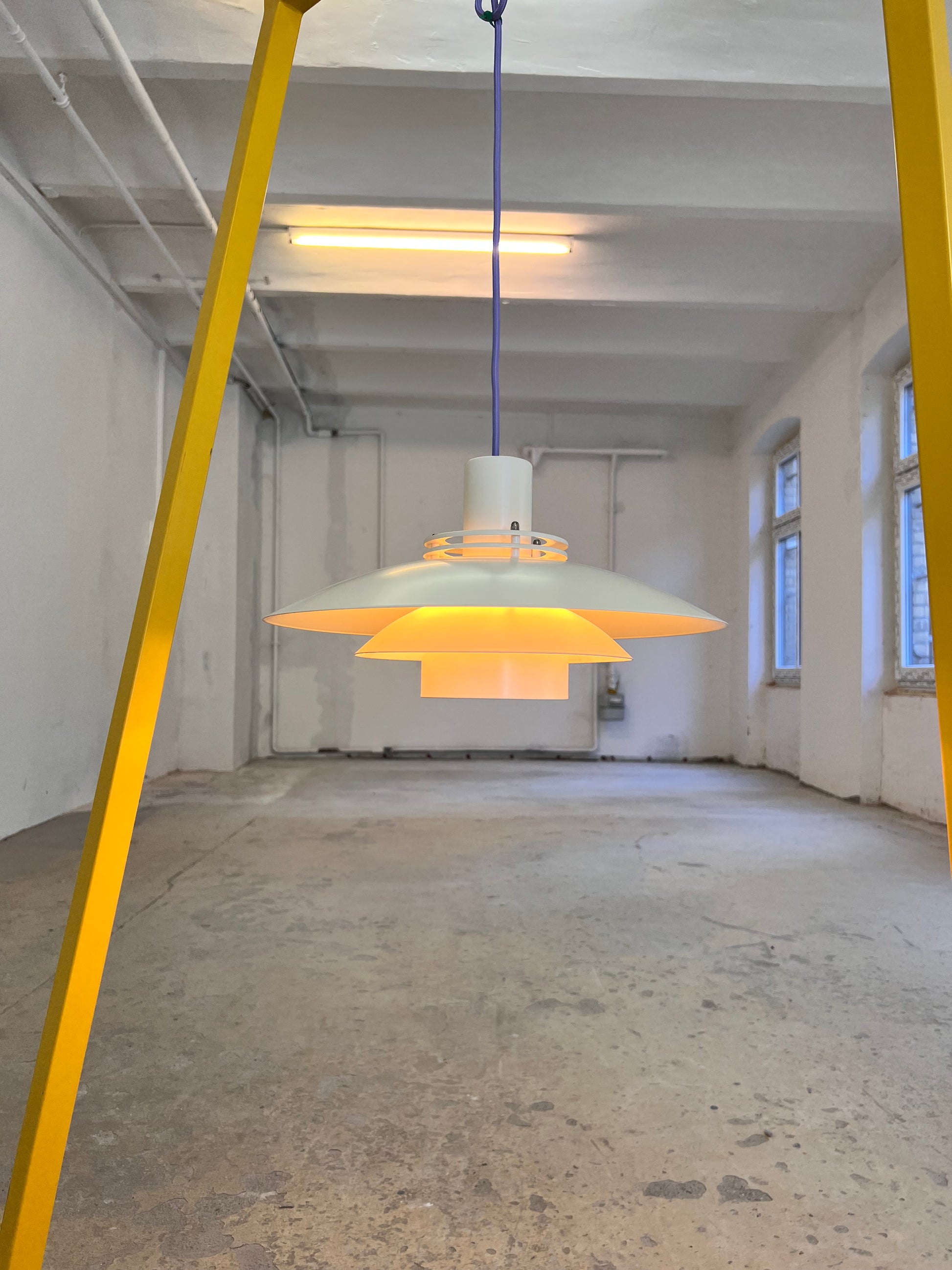 Lamellenlampe Modell Leto cremeweiß von Top Lamper