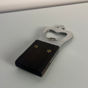 Flaschenöffner Teak mit Krone aus Dänemark