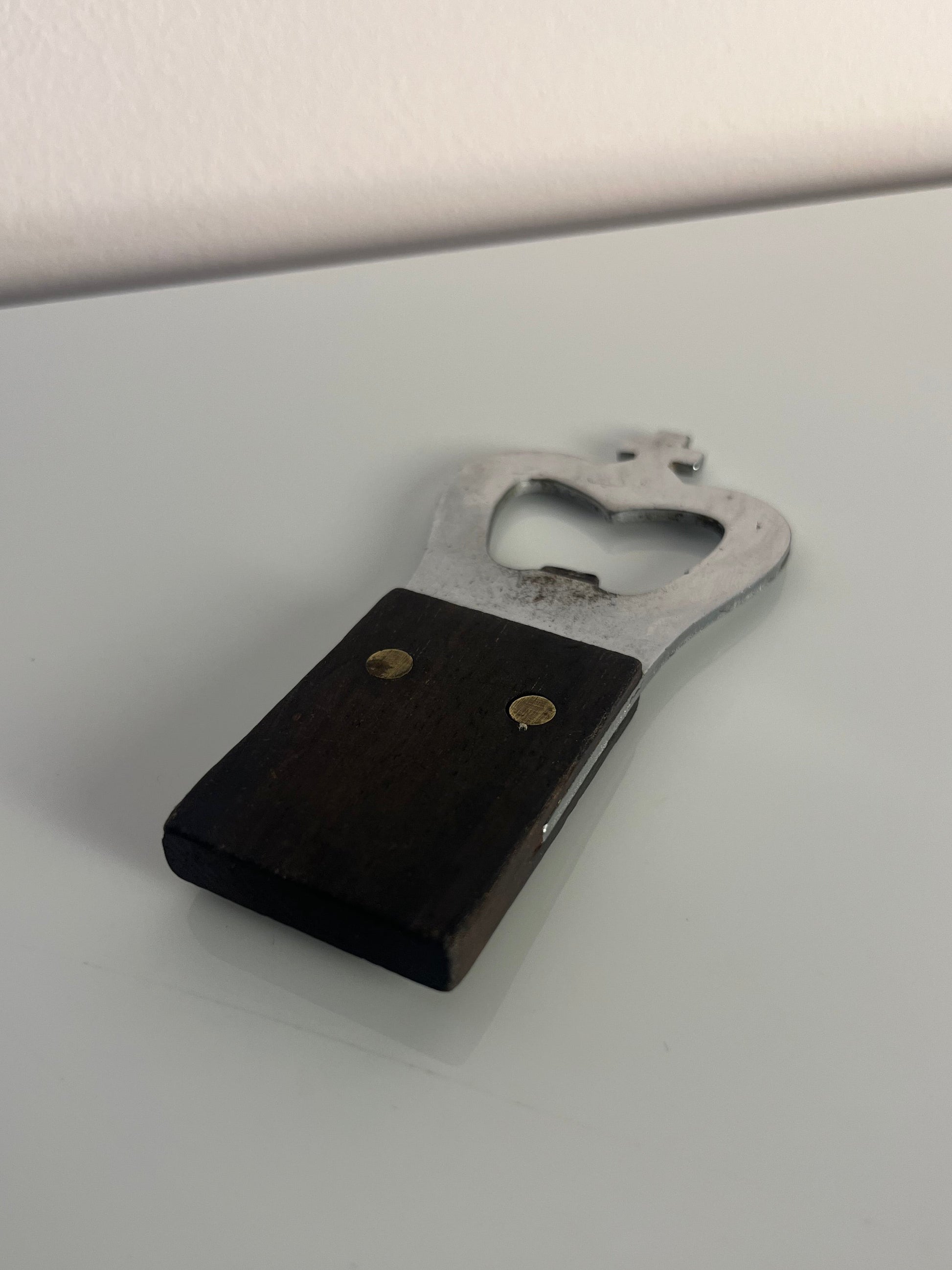 Flaschenöffner Teak mit Krone aus Dänemark