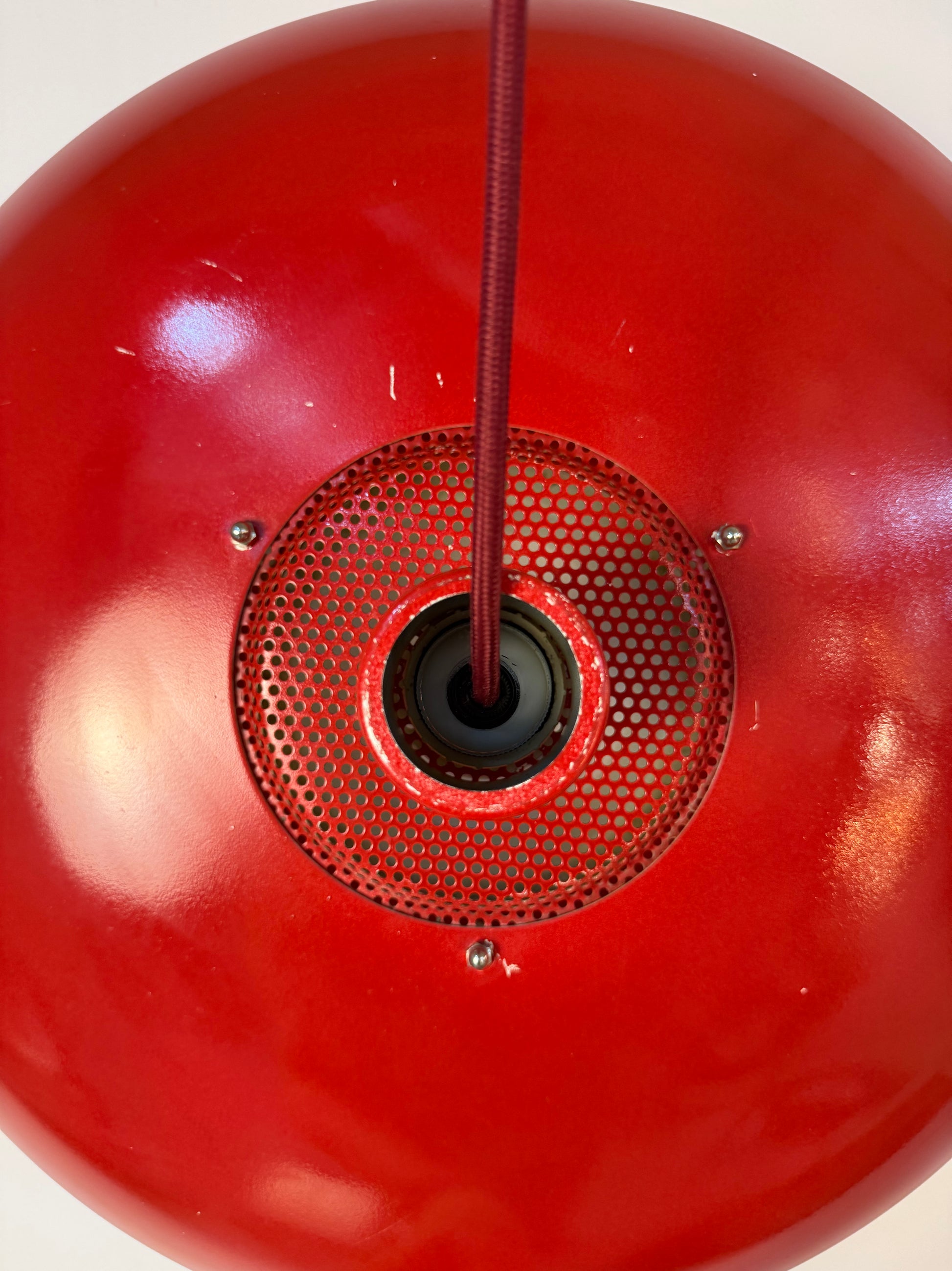 Lamellenlampe rot aus Dänemark