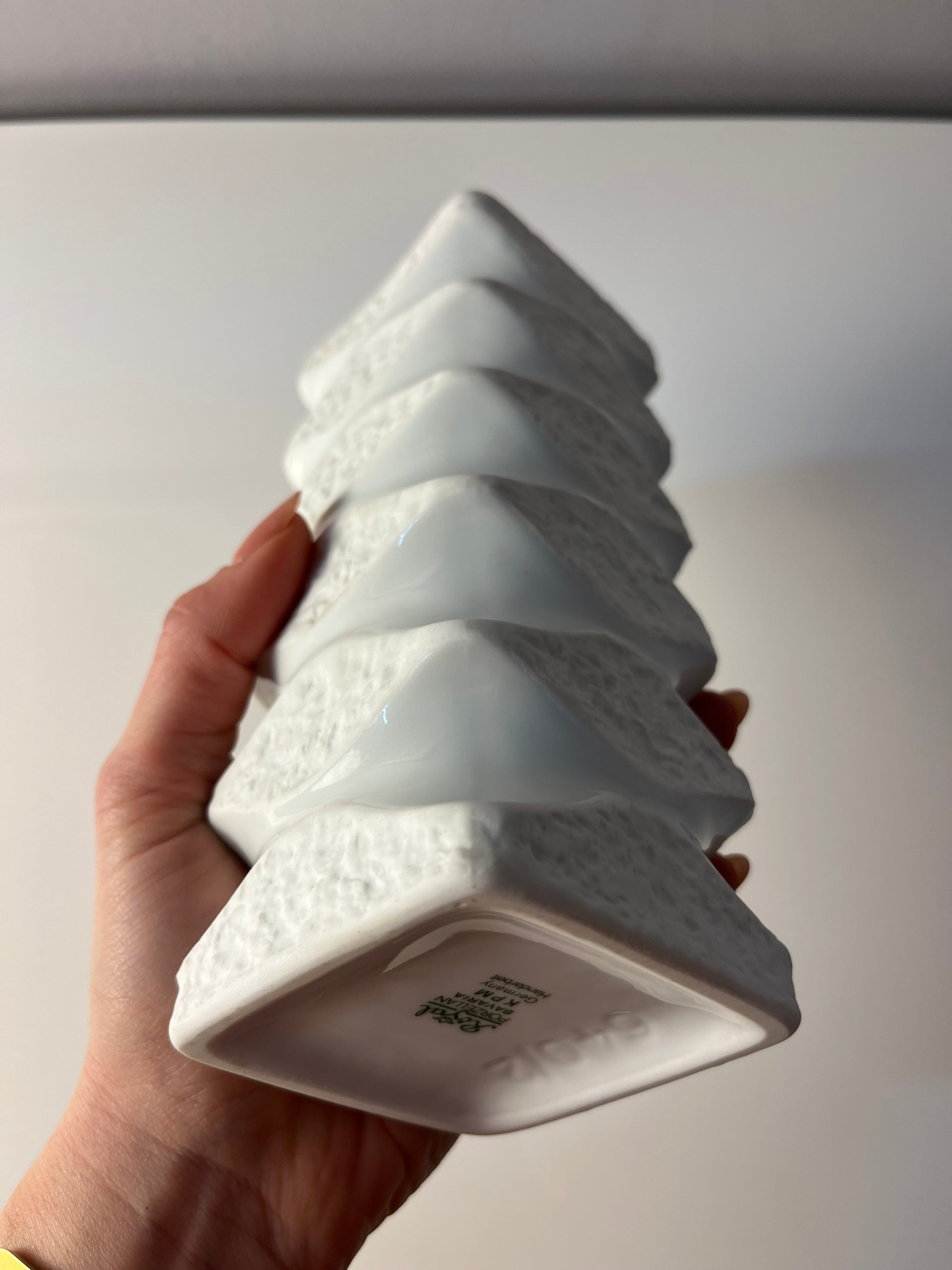 Vase 640/2 weiß Biskuitporzellan von Royal Porzellan Bavaria KPM