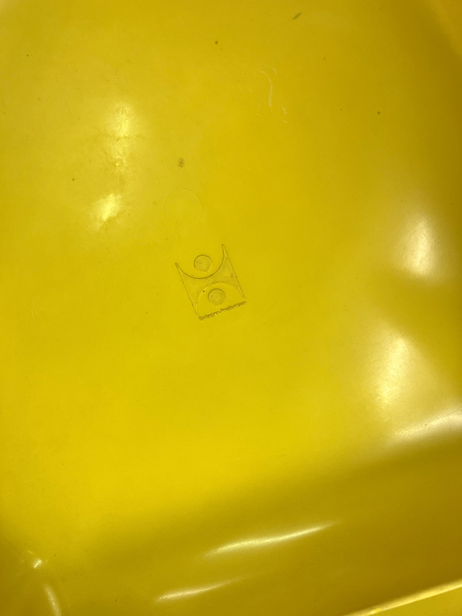 Esszimmerstuhl Modell BA 1171 gelb von Helmut Bätzner für Bofinger