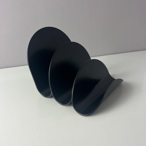 Briefhalter schwarz 70er Space Age Ära