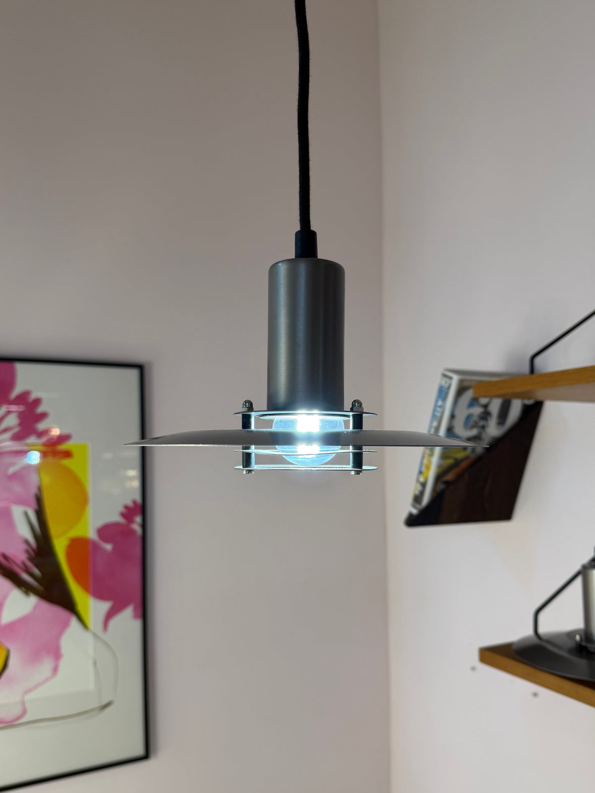 Lamellenlampe Serie Light Studio silber von Horn