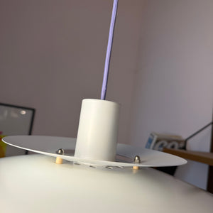 Lamellenlampe weiß lila von Formlight