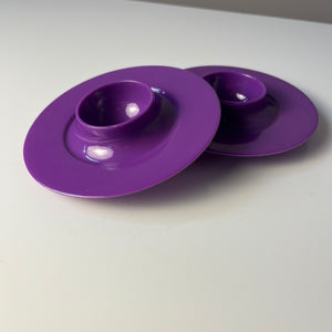 Set: 2x Eierbecher lila stapelbar