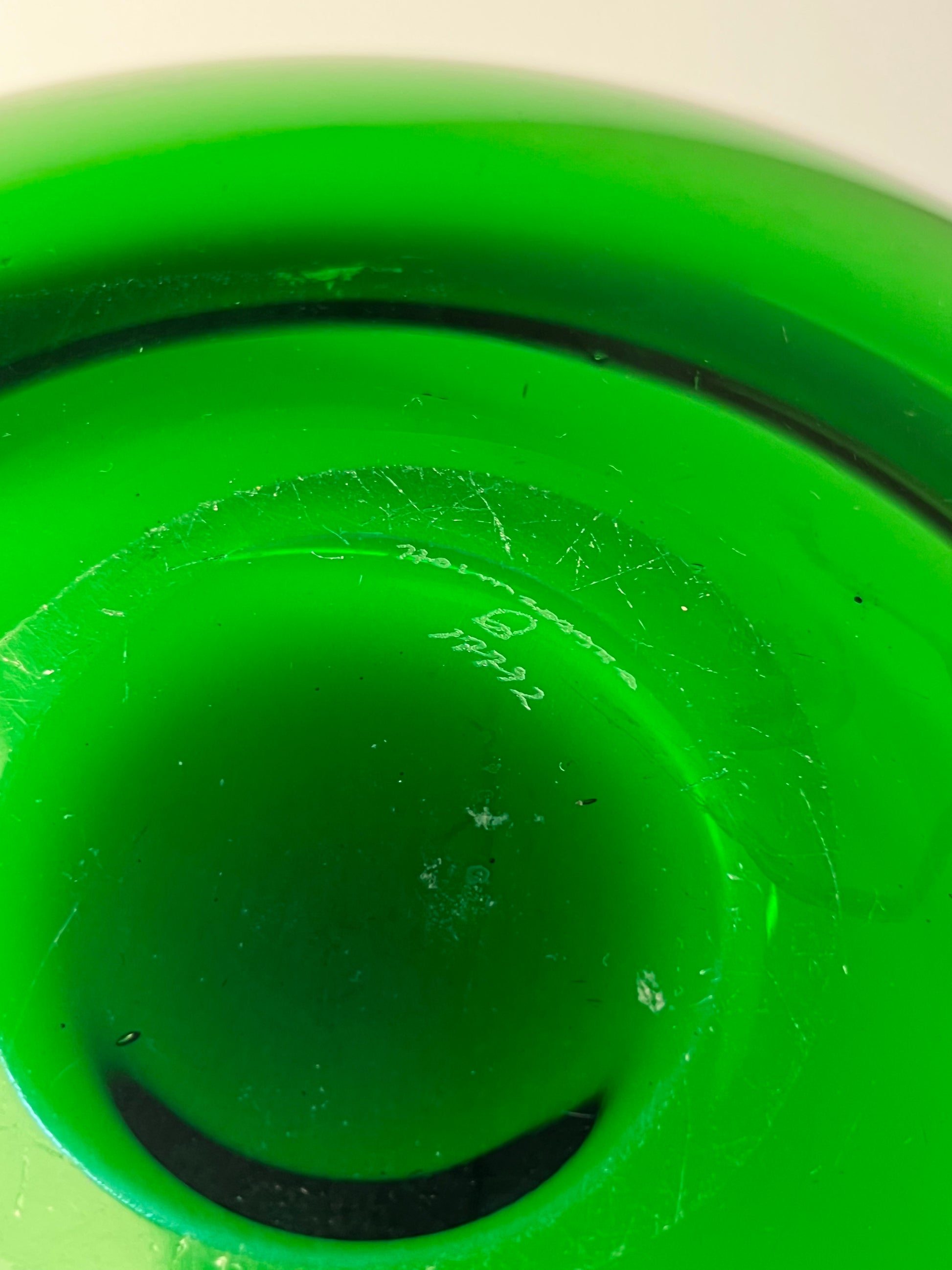 Schale 17792 grün Glas von Per Lütken für Holmegaard
