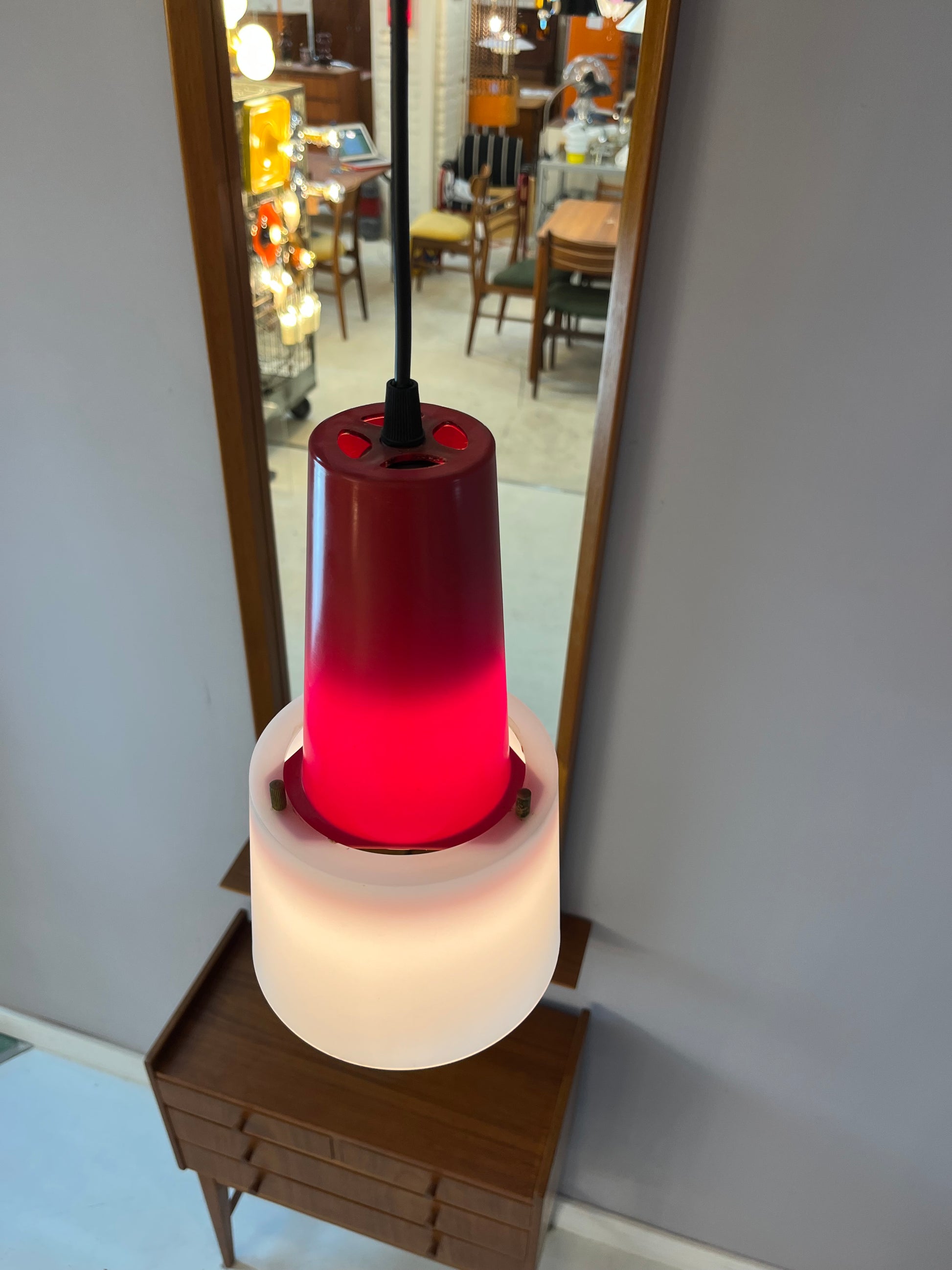 Küchenlampe rot weiß Kunststoff von Philips Holland
