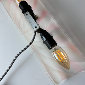 Wandlampe rosa Kunststoff