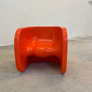Multifunktionaler Kinderstuhl orange von Johannes Foersom & Peter Hiort Lorenzen für Cado