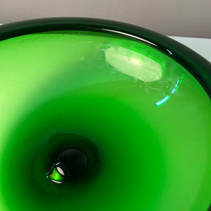 Schale 17792 grün Glas von Per Lütken für Holmegaard