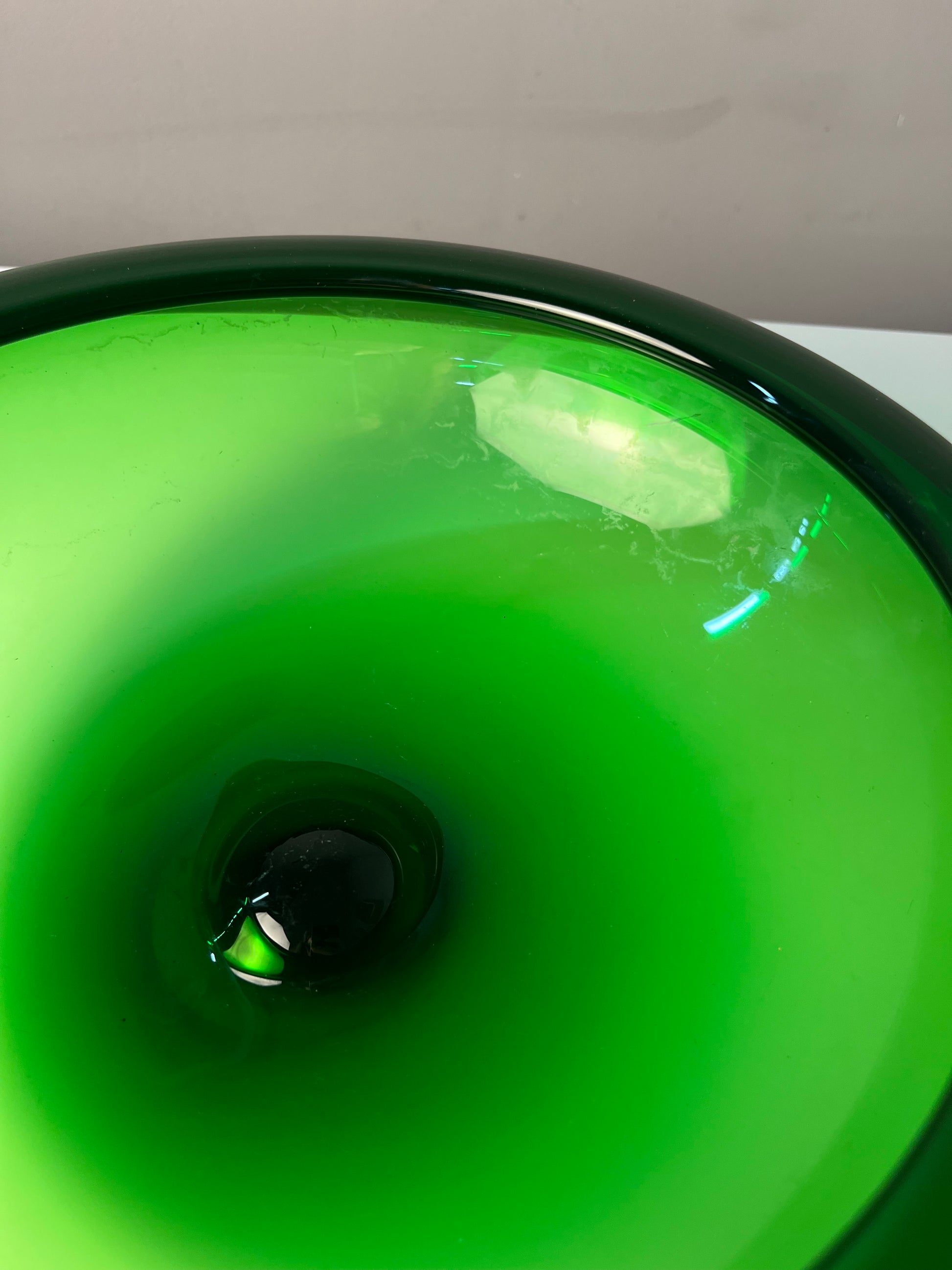 Schale 17792 grün Glas von Per Lütken für Holmegaard