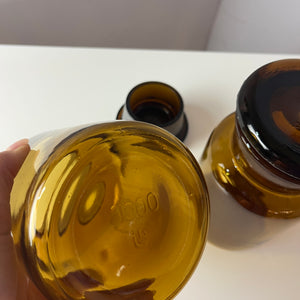 Set: 2x Apothekerglas braun