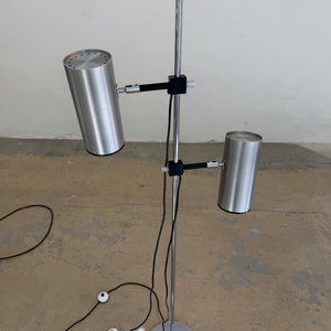 Stehlampe silber von Arnold Berges für Staff