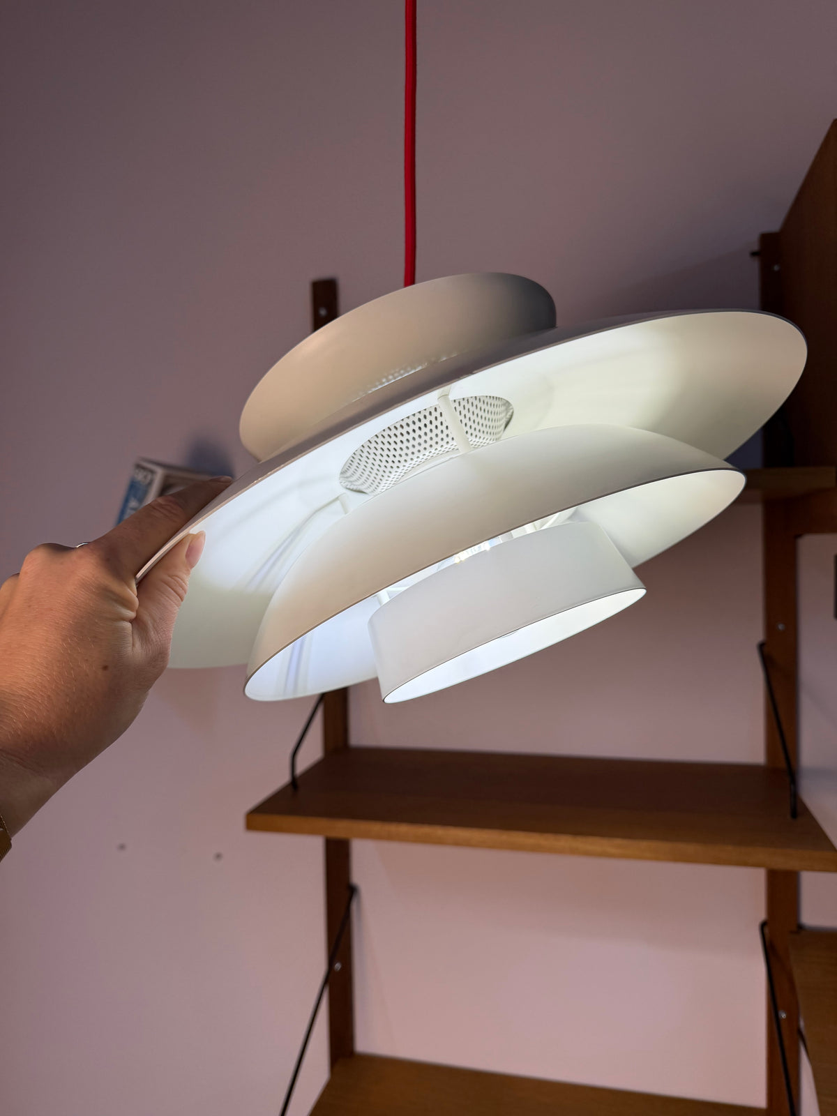 Lamellenlampe weiß aus Dänemark