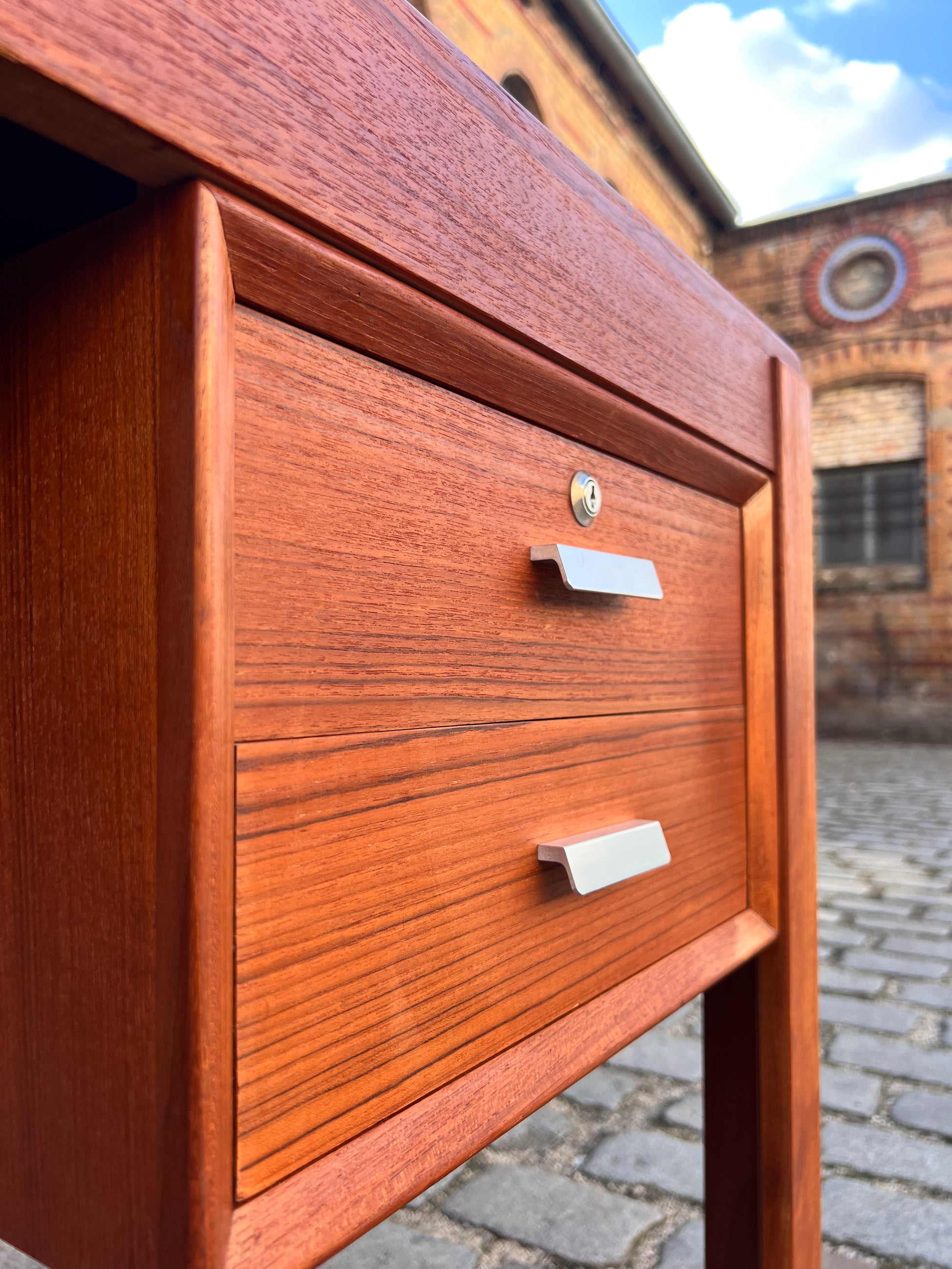 Doppel-Schreibtisch Teak von Erik Brouer für Brouer Møbelfabrik