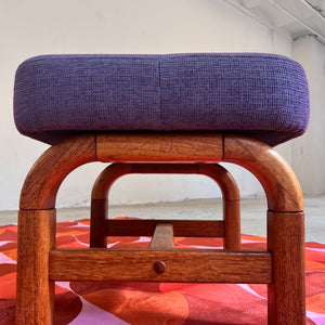 Hocker lila Teak von Preben Schou