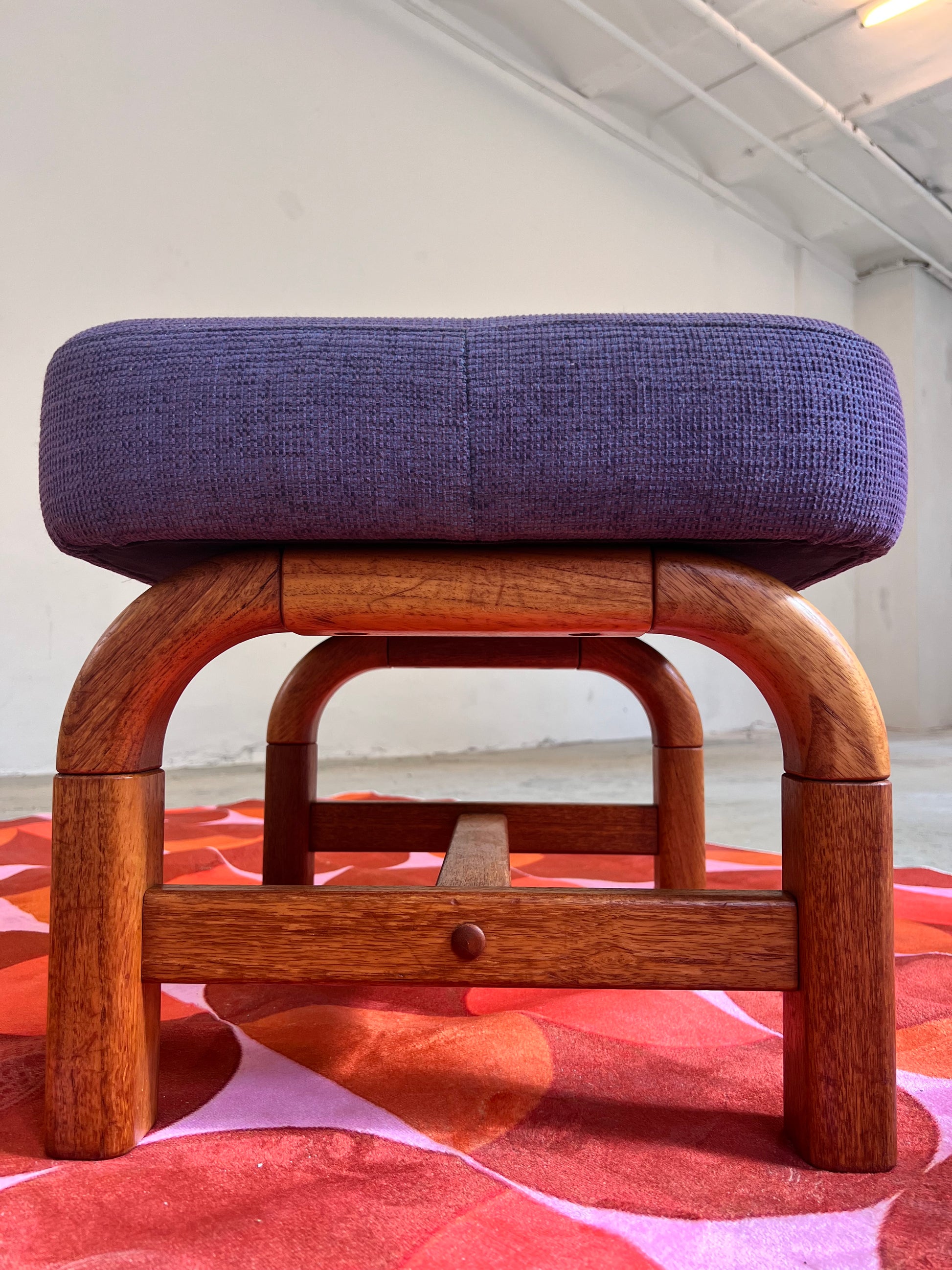 Hocker lila Teak von Preben Schou
