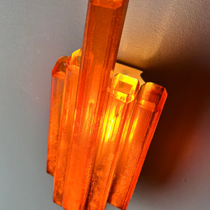 Wandlampe bernsteingelb von Claus Bolby für Cebo