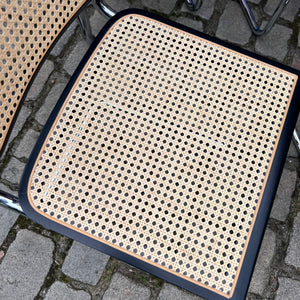Set: 4x Freischwinger Wiener Geflecht