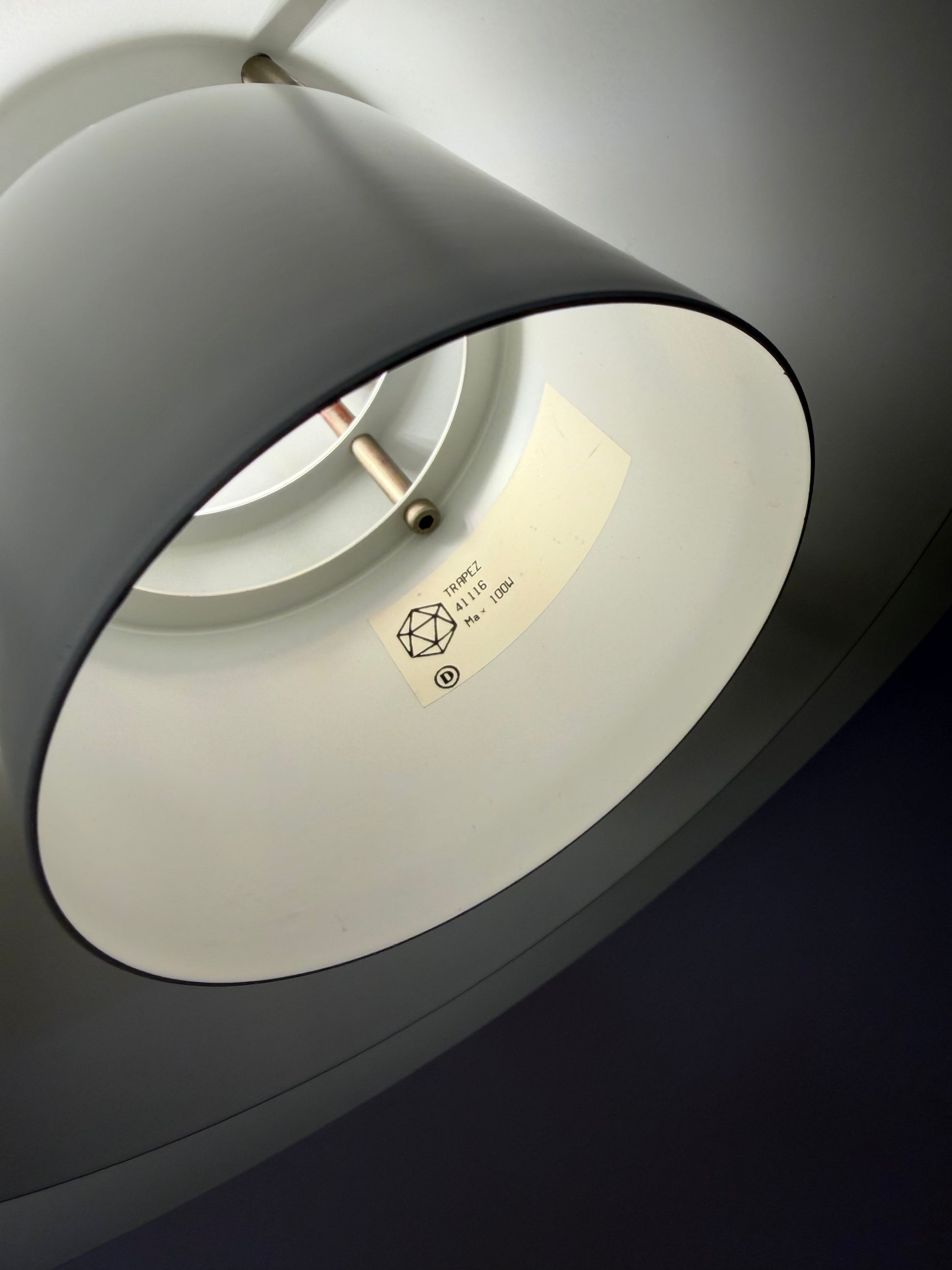 Lamellenlampe Trapez von Christian Hvidt für Nordisk Solar